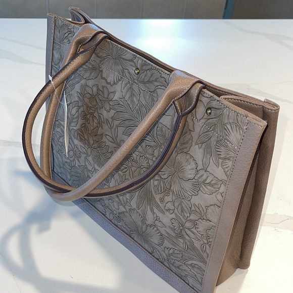 XL DARCY MARKS LONDON TAN LARGE TOTE - Picture 6 of 13